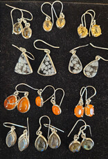 Sterling Silver Dangle Style Earrings