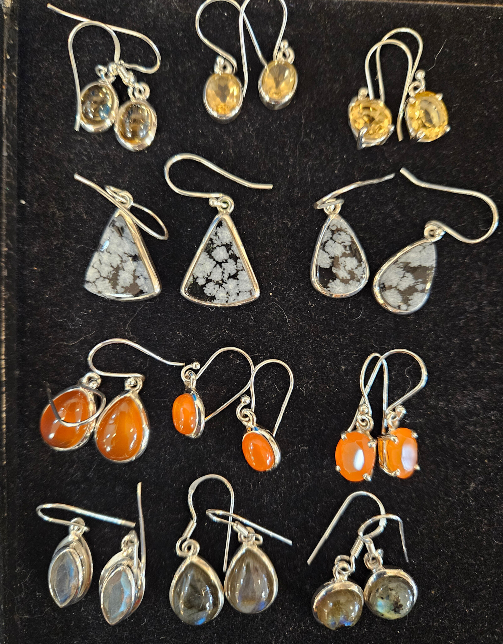 Sterling Silver Dangle Style Earrings