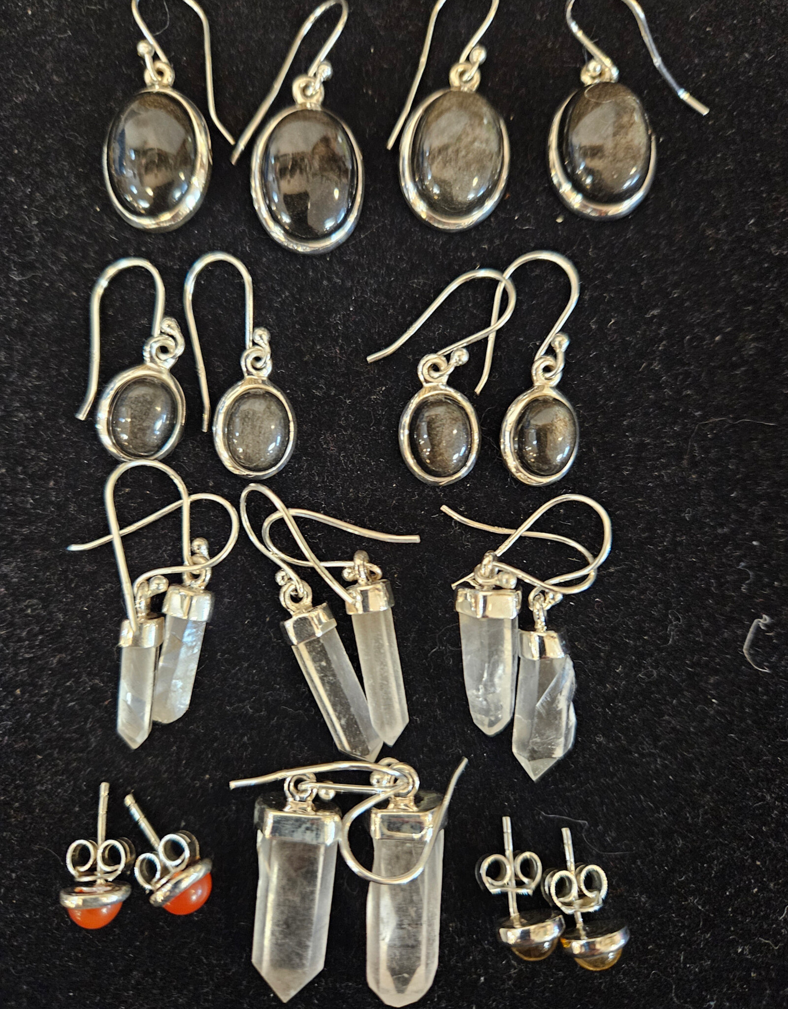 Sterling Silver Dangle Style Earrings