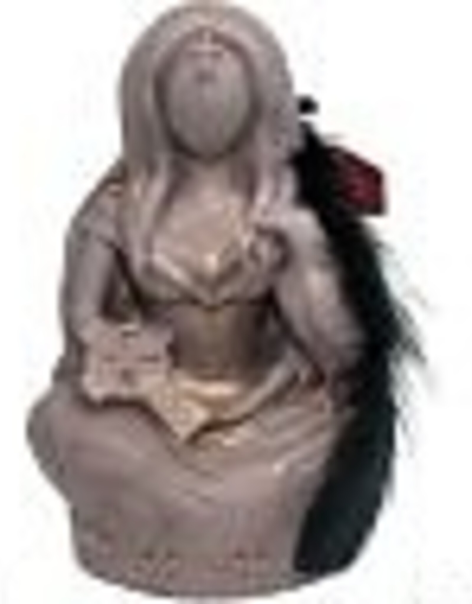 GYPSUM GODDESS - MORRIGAN RAVEN GODDESS - 3"H