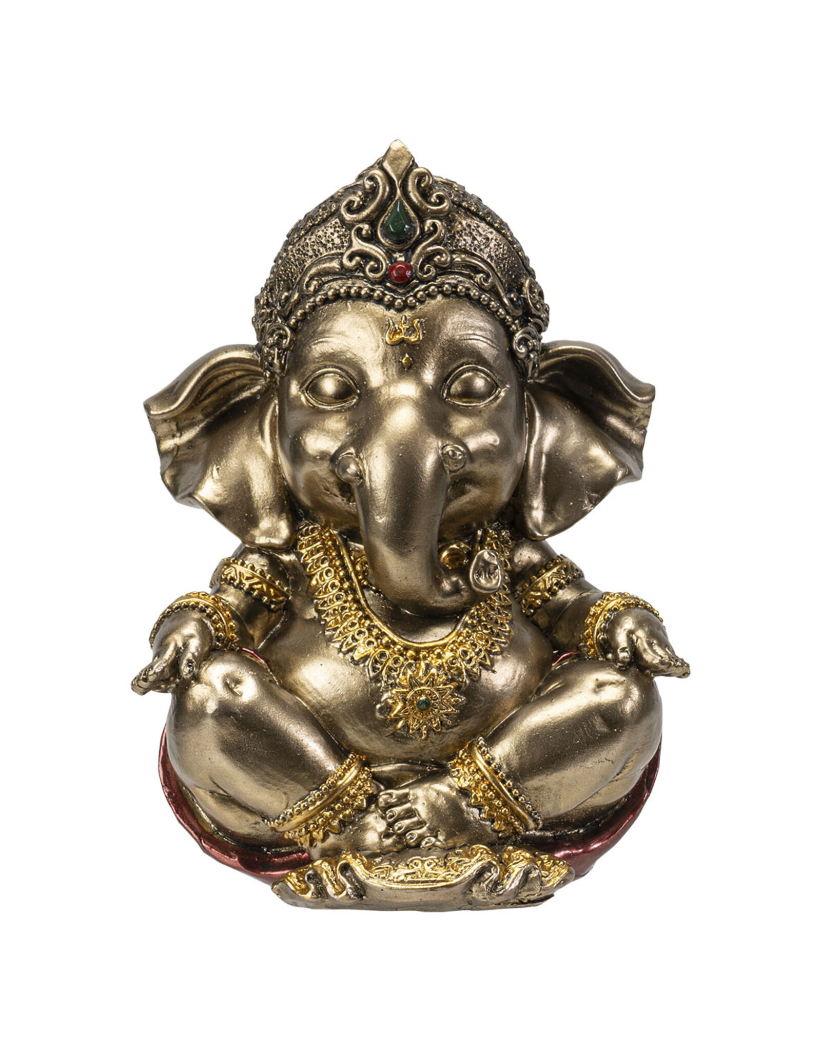 Small Ganesha APPROX DIMS: 6.18" X 5.91" X 6.97"