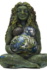 Small Millenial Gaia Approx Dims: 3.25" x 2.75" x 4.25" Cold Cast Resin