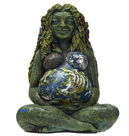 Small Millenial Gaia Approx Dims: 3.25" x 2.75" x 4.25" Cold Cast Resin Small Millenial Gaia Approx Dims: 3.25" x 2.75" x 4.25" Cold Cast Resin