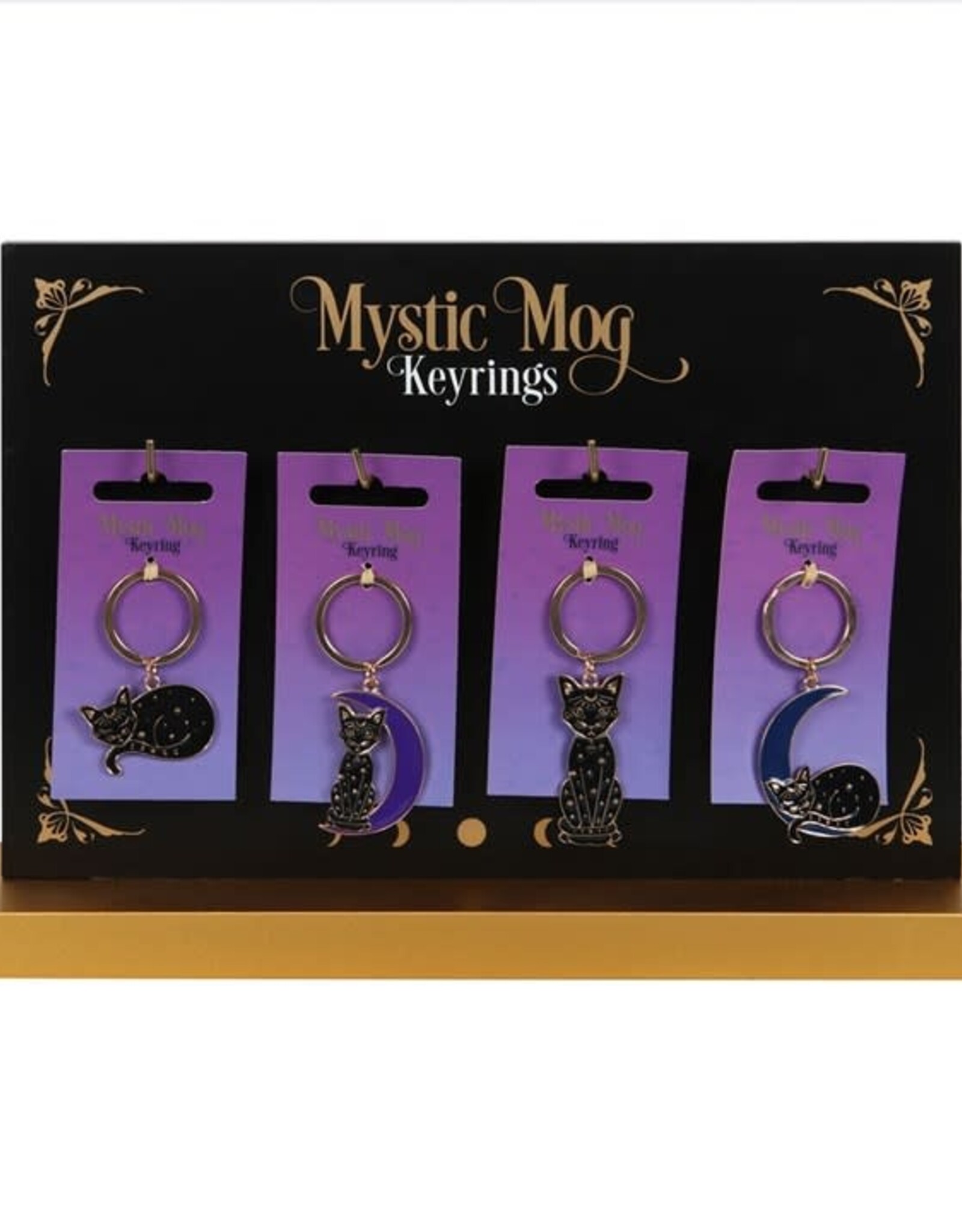 Alloy Black Cat Keyring