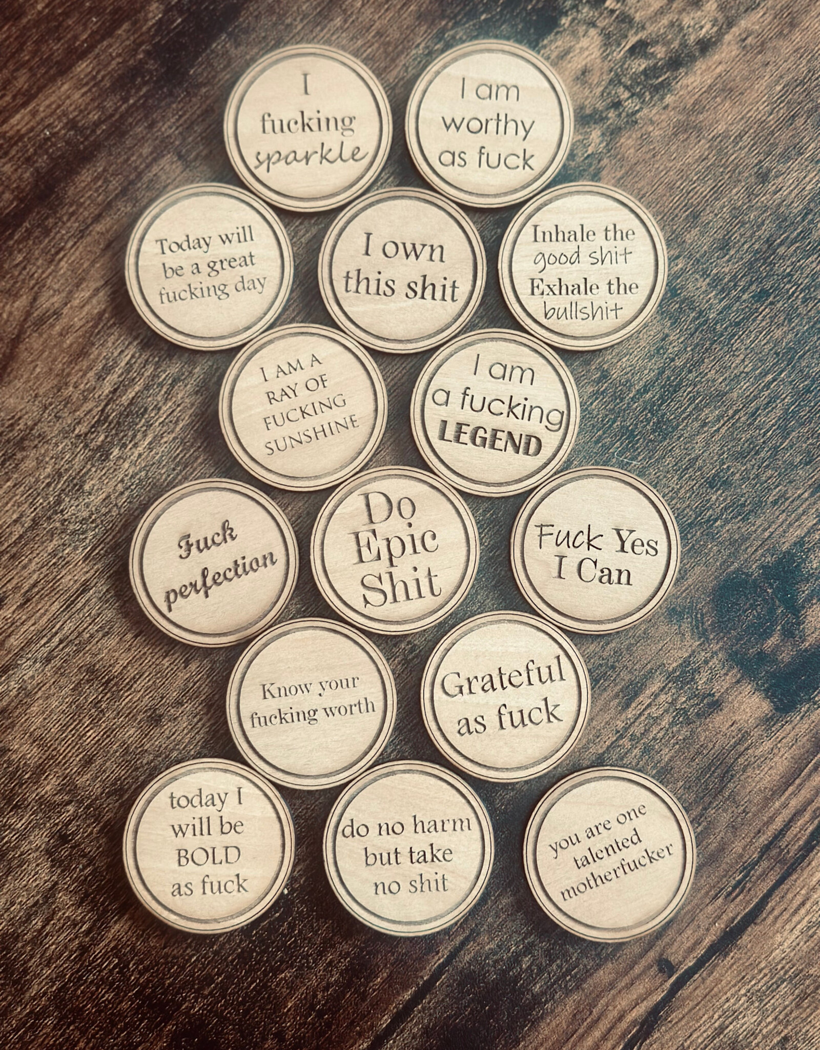 Sweary Token of Affirmation - 1 Piece