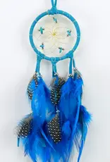 2.5" Turquoise Dream Catcher with Semi-precious Stones