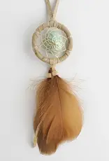 Protect the Earth 1.5" Tan Dream Catcher