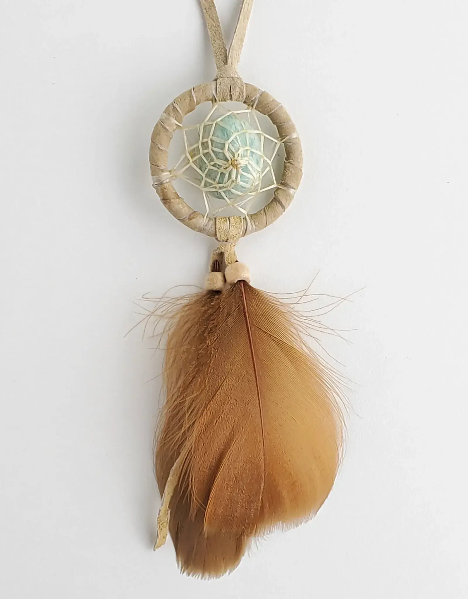 Protect the Earth 1.5" Tan Dream Catcher