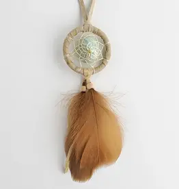 Protect the Earth 1.5" Tan Dream Catcher