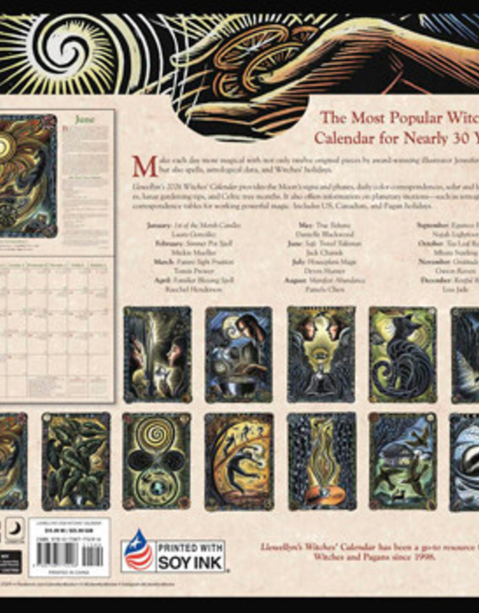 Llewellyn's 2026 Witches' Wall Calendar