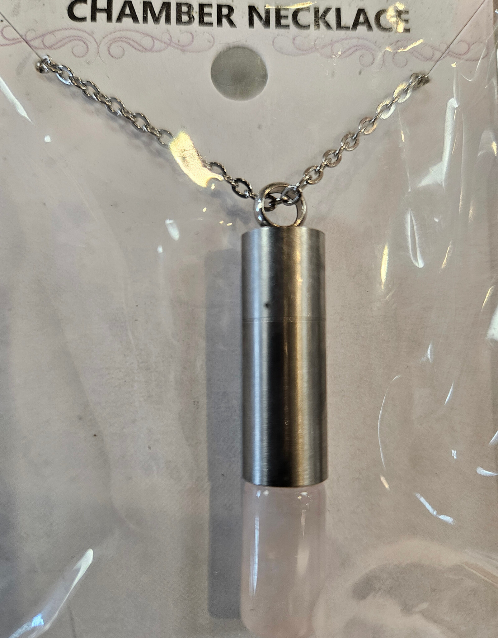 Pendant, Chambered on Chain with Assorted Stone Amethyst/Obsidian/Rose Quartz