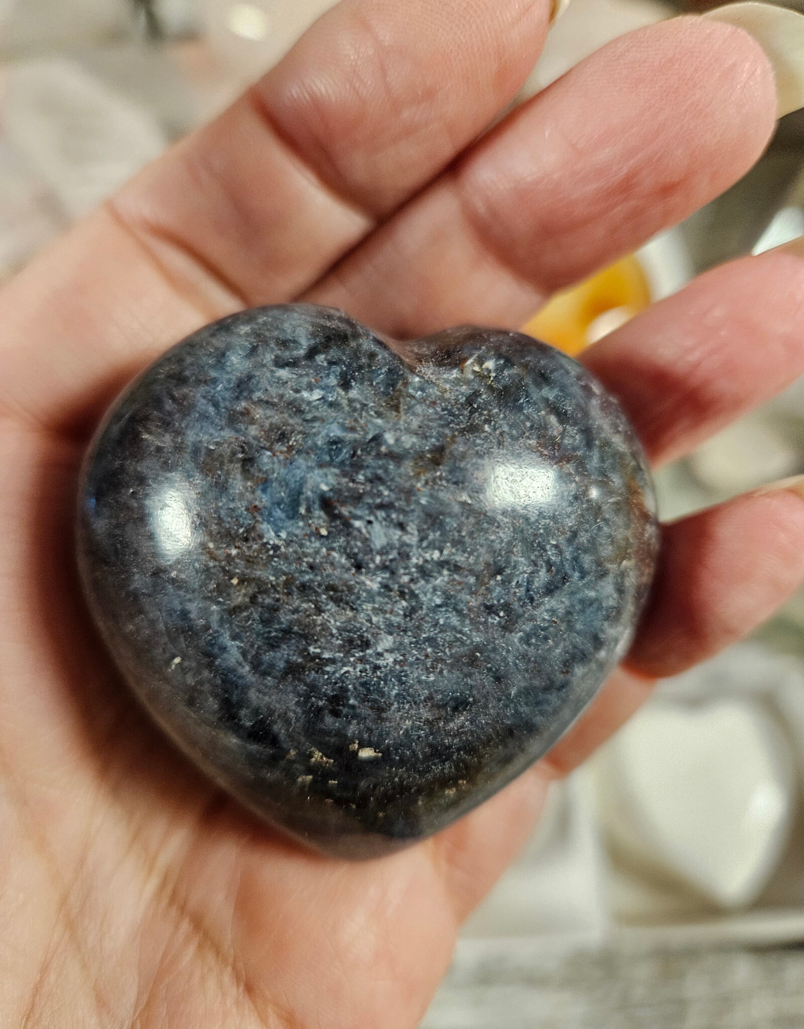 Blue/Green Kyanite Heart Large