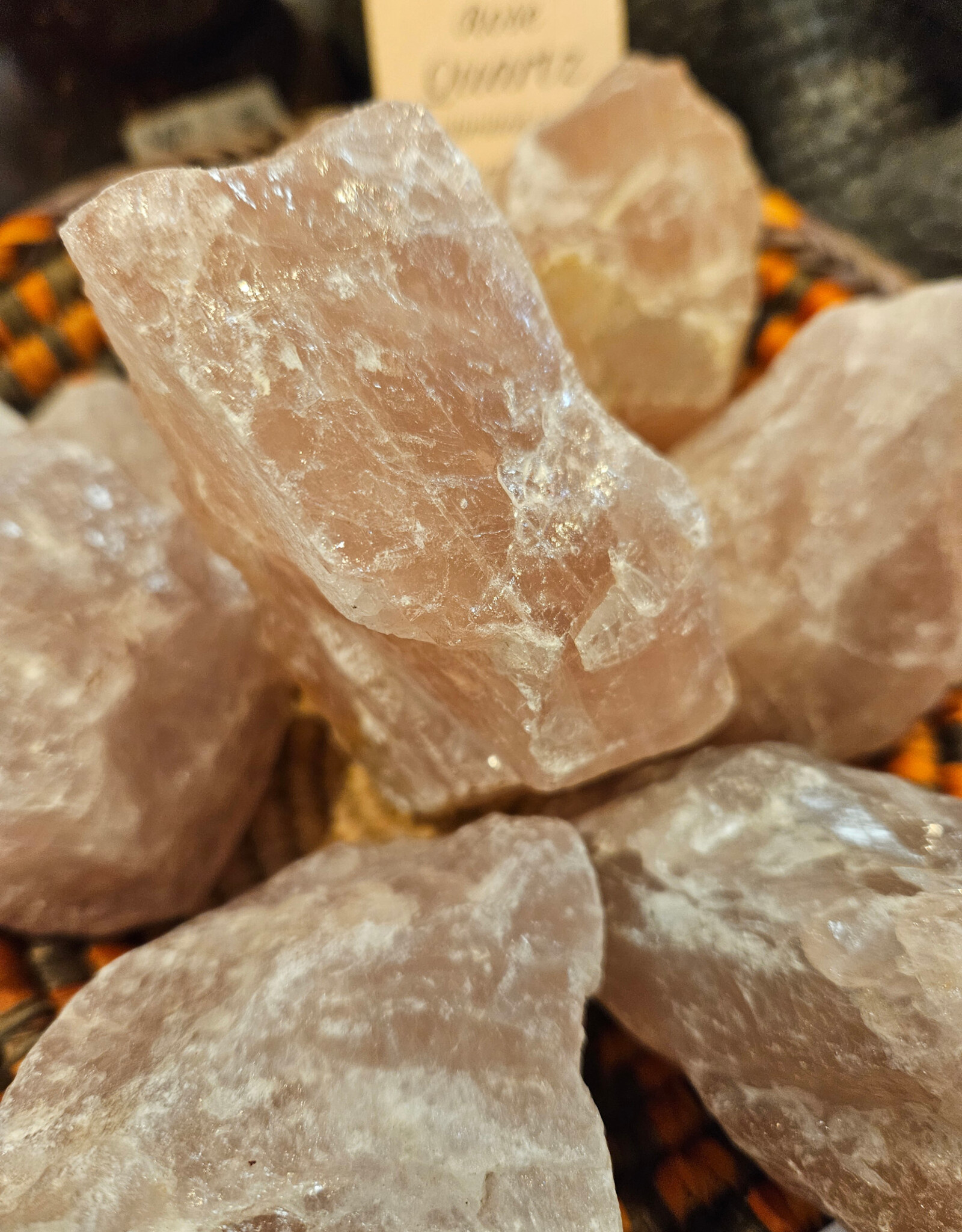 Rose Quartz Large Rough Chunks (8 - 10 cm)