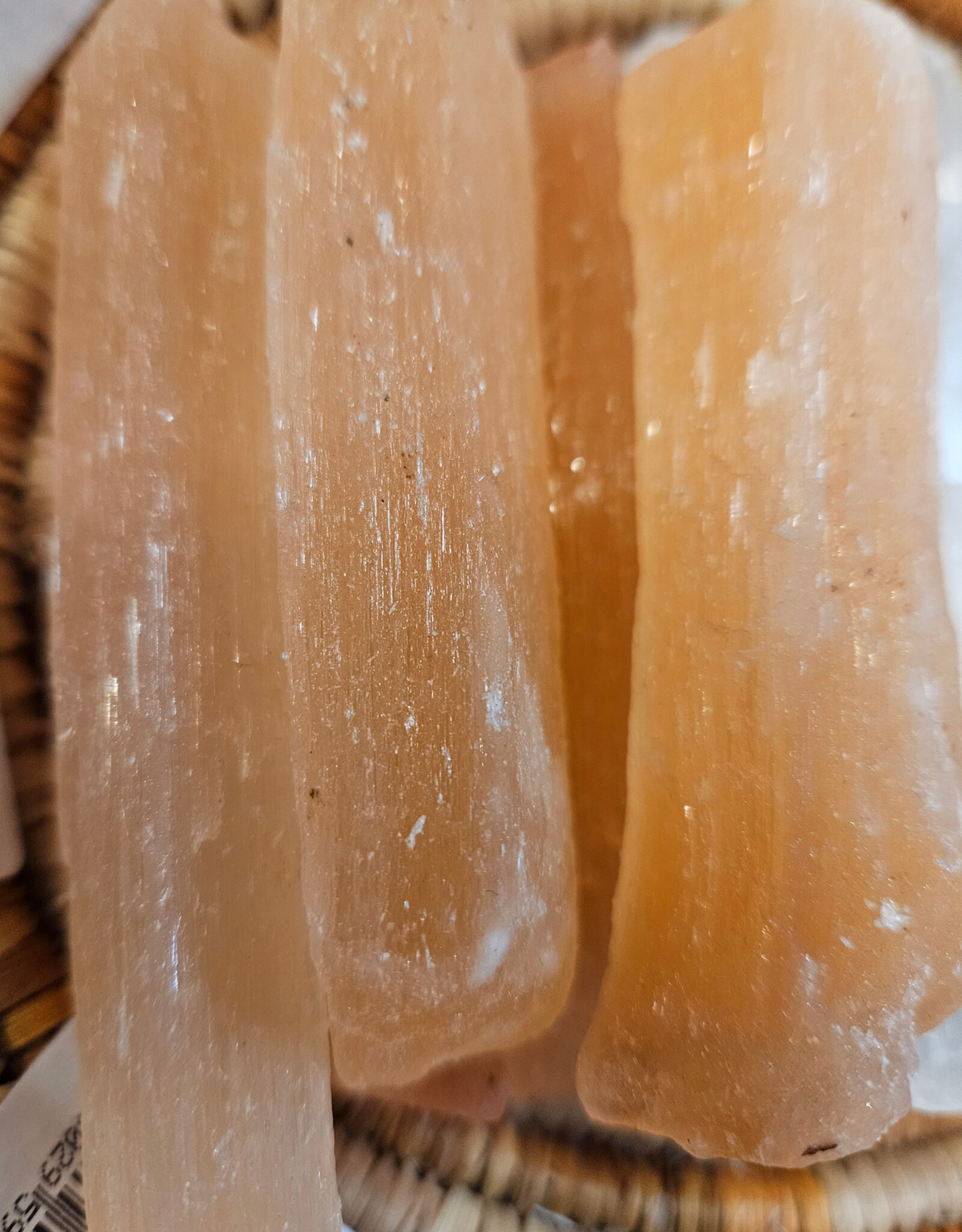 Raw Orange Selenite (Satin Spar) Rectangle Chunk