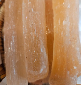 Raw Orange Selenite (Satin Spar) Rectangle Chunk