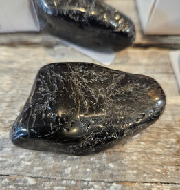 BLACK TOURMALINE TUMBLED STONE LARGE
