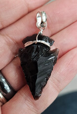 Obsidian Arrowhead Pendant