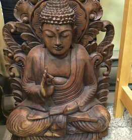 WOOD Sitting Teaching Buddha Altar