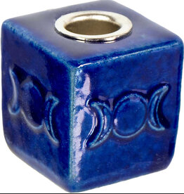 Ceramic Mini Candle Holder Square Base