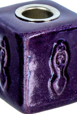 Ceramic Mini Candle Holder Square Base