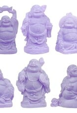 POLYRESIN BUDDHA-PURPLE 1″H