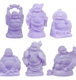 POLYRESIN BUDDHA-PURPLE 1″H