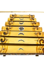 XYLOPHONE-BAMBOO-HAND PAINTED MOON PHASES 11″X13″