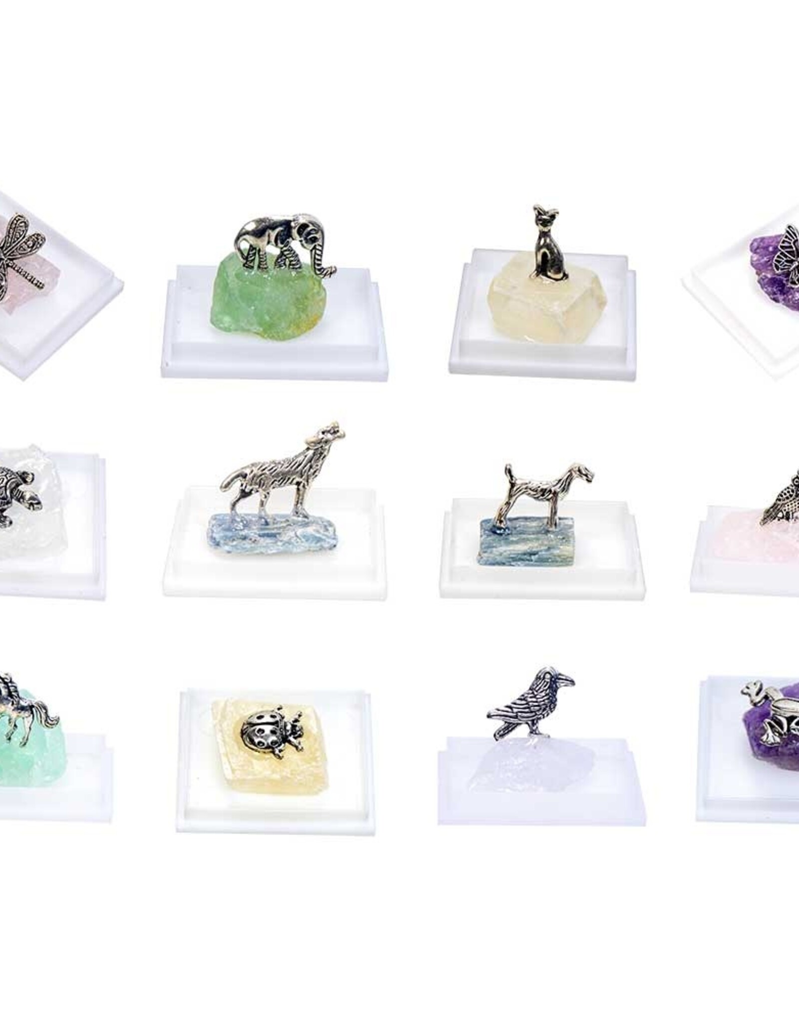ANIMAL ON STONE ACRYLIC BOX 1″H