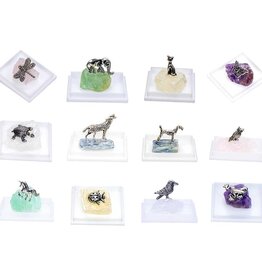 ANIMAL ON STONE ACRYLIC BOX 1″H