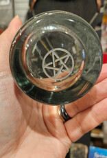 Local Maker Pentacle etched Drinking Glass