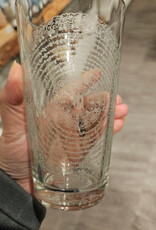 Local Maker Drinking Glass w/Sacred Geometry Etched in