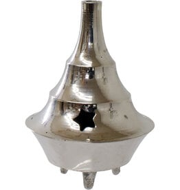 BRASS INCENSE BURNER-SILVER/ASSORTED-2.25″