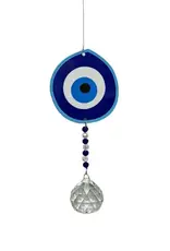 Stainless Steel Crystal Sundrop - Evil Eye