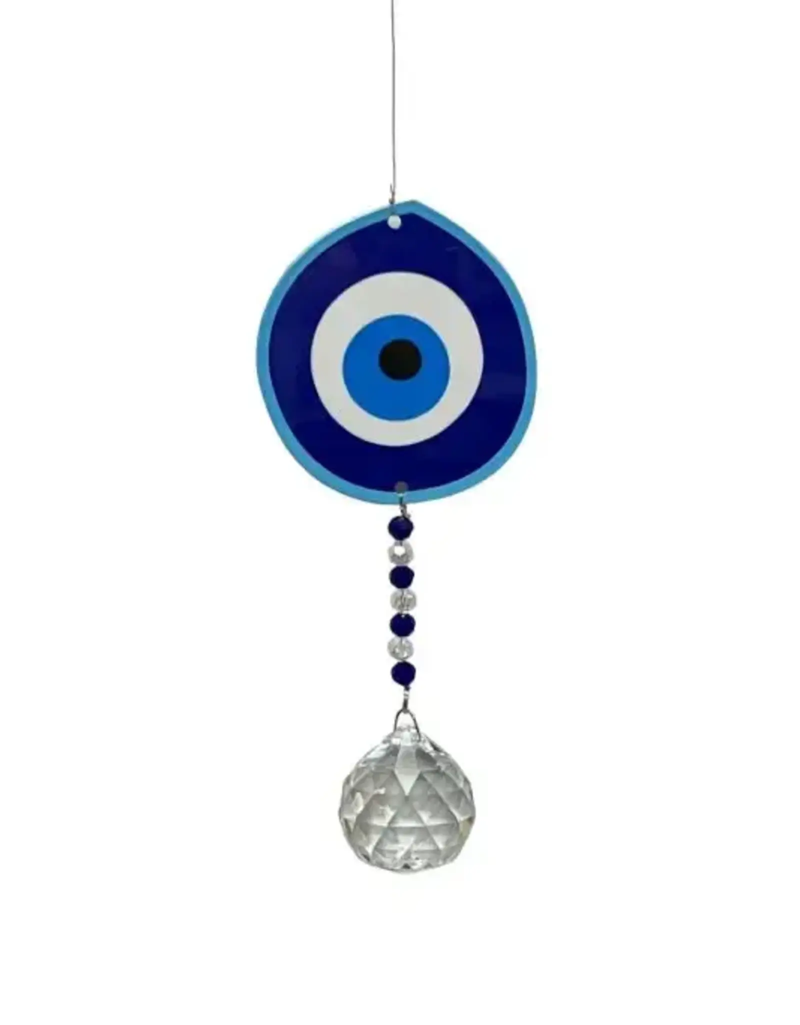 Stainless Steel Crystal Sundrop - Evil Eye