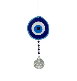 Stainless Steel Crystal Sundrop - Evil Eye