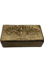 Wood Box Tree of Life 6 x 3 Inches made in India
