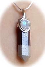 Narmada Point Pendant - moonstone Sterling Silver