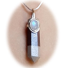 Narmada Point Pendant - moonstone Sterling Silver