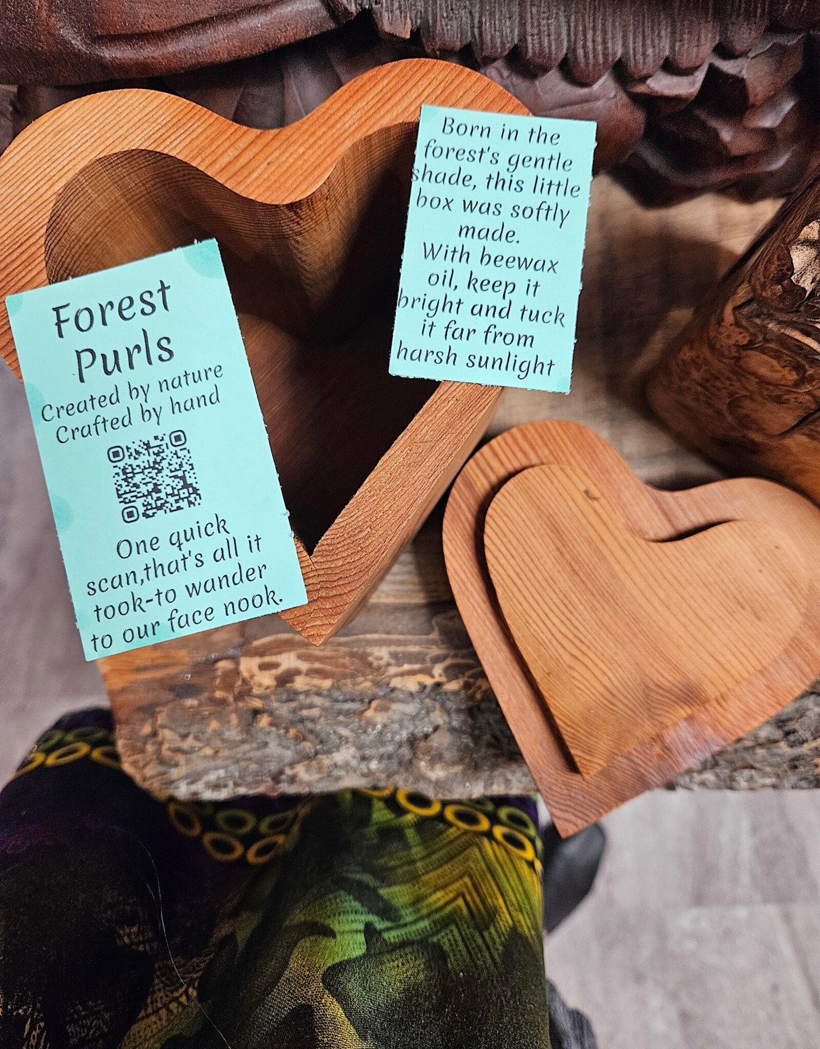 Forest Purls Wood Box - Made Locally