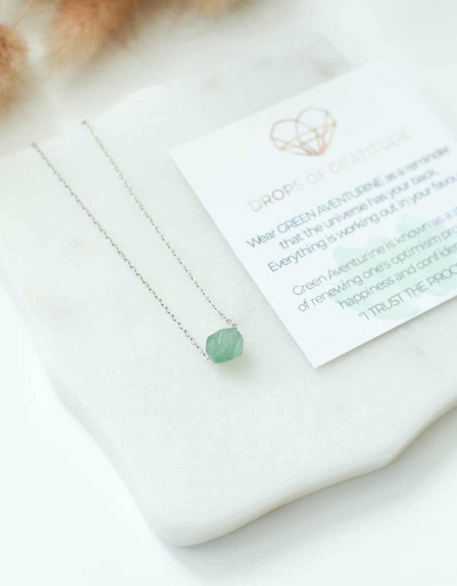 Gemstone Necklace 18" Sterling Silver Chain