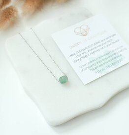 Gemstone Necklace 18" Sterling Silver Chain