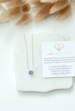 Gemstone Necklace 18" Sterling Silver Chain