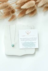 Gemstone Necklace 18" Sterling Silver Chain