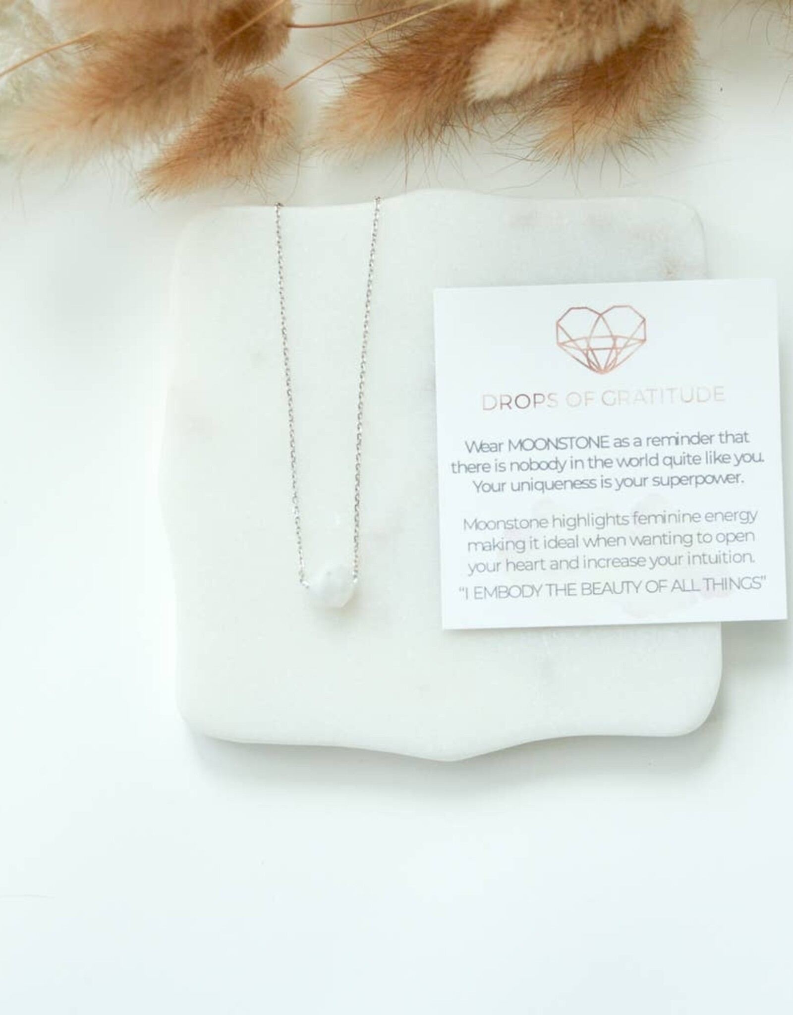 Gemstone Necklace 18" Sterling Silver Chain