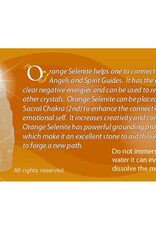 Orange Selenite (Satin Spar) Tumbled Stone