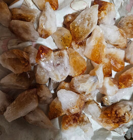 Citrine Rough Point Dragontooth Heat Treated Amethyst