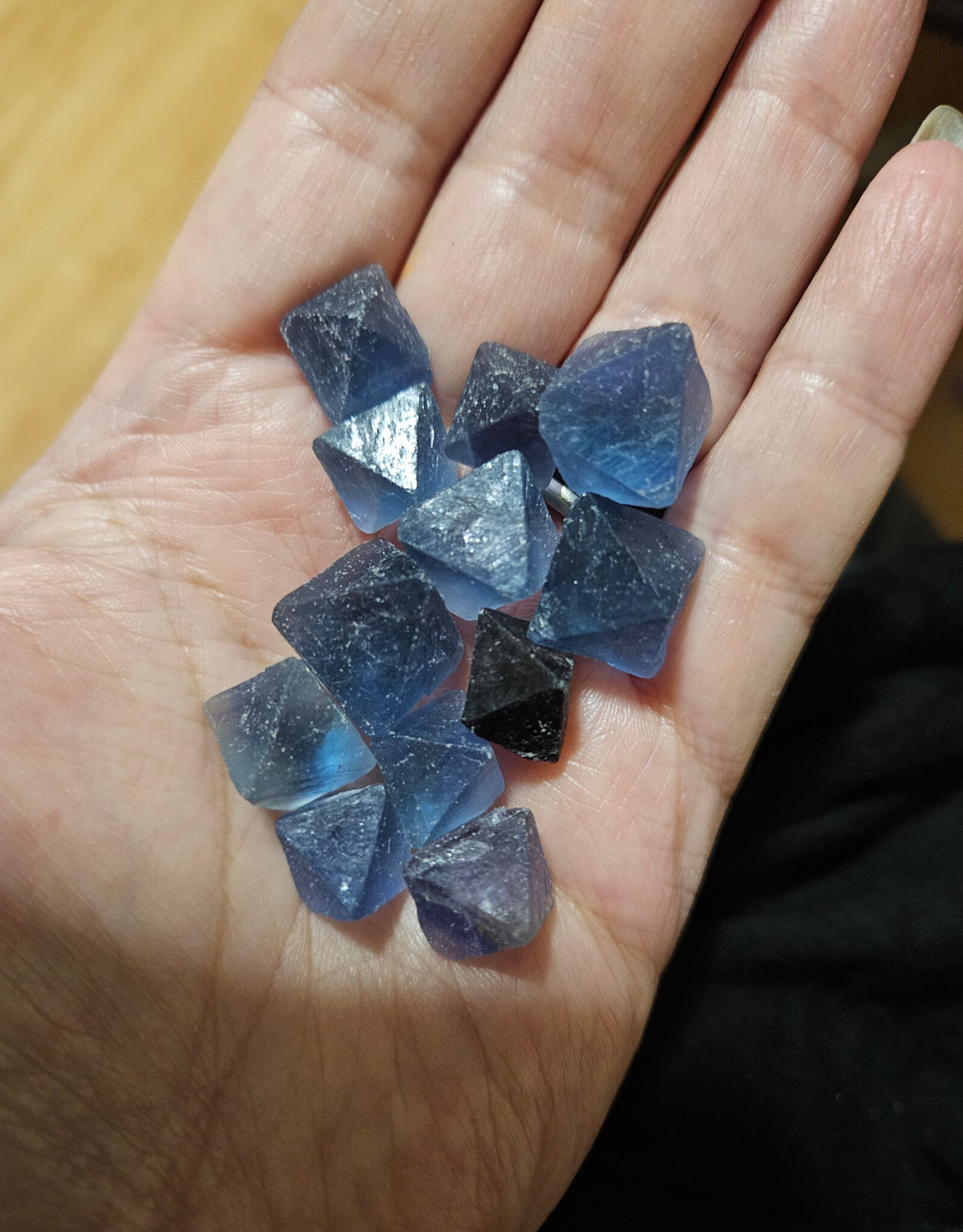 Fluorite Blue Tiny Octohedron