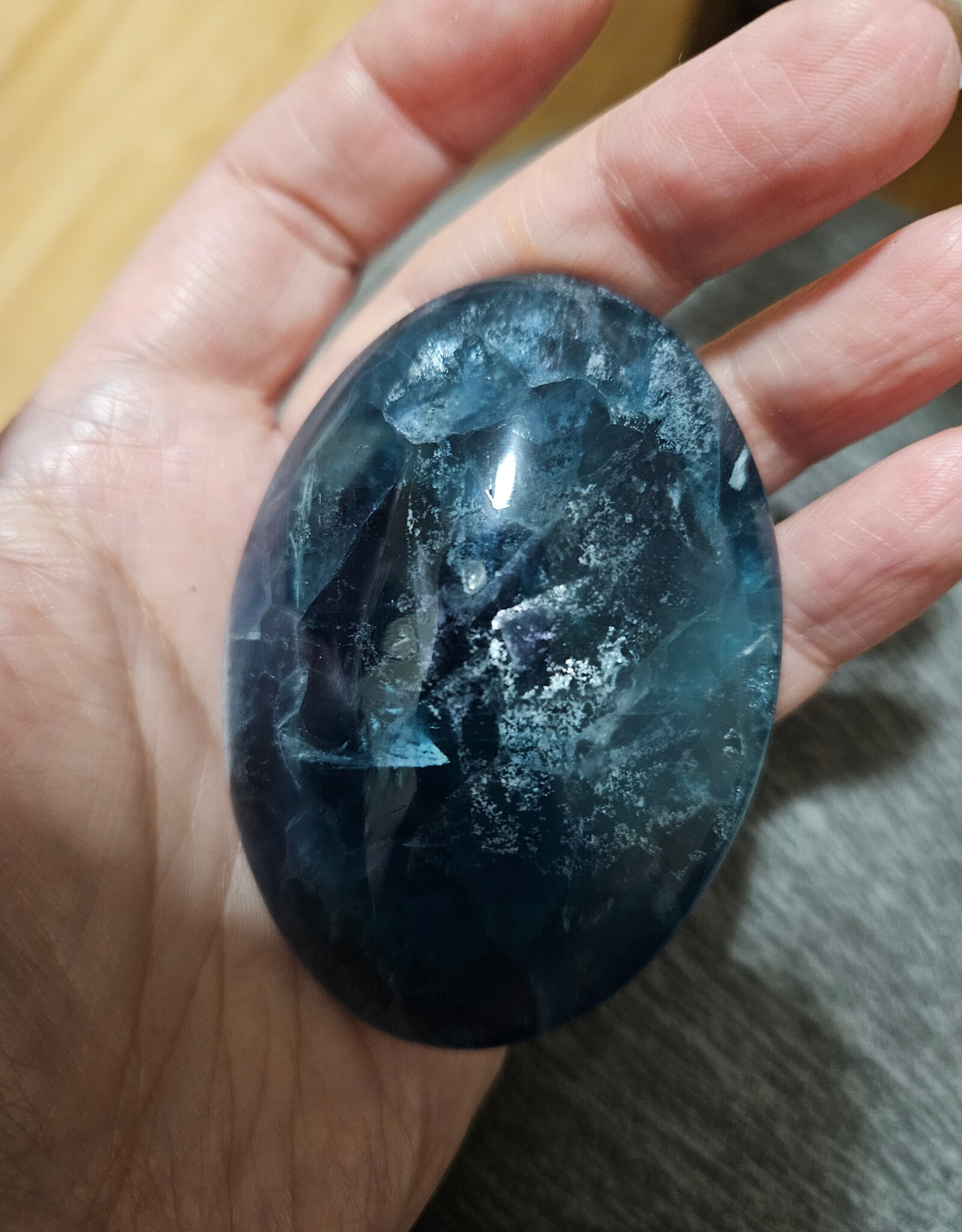 Fluorite Palm Stone