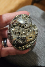 Pyrite Palm Stone