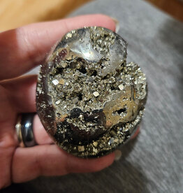 Pyrite Palm Stone